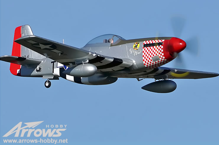 Arrows Hobby P-51 Mustang 1100mm PNP RC Airplane