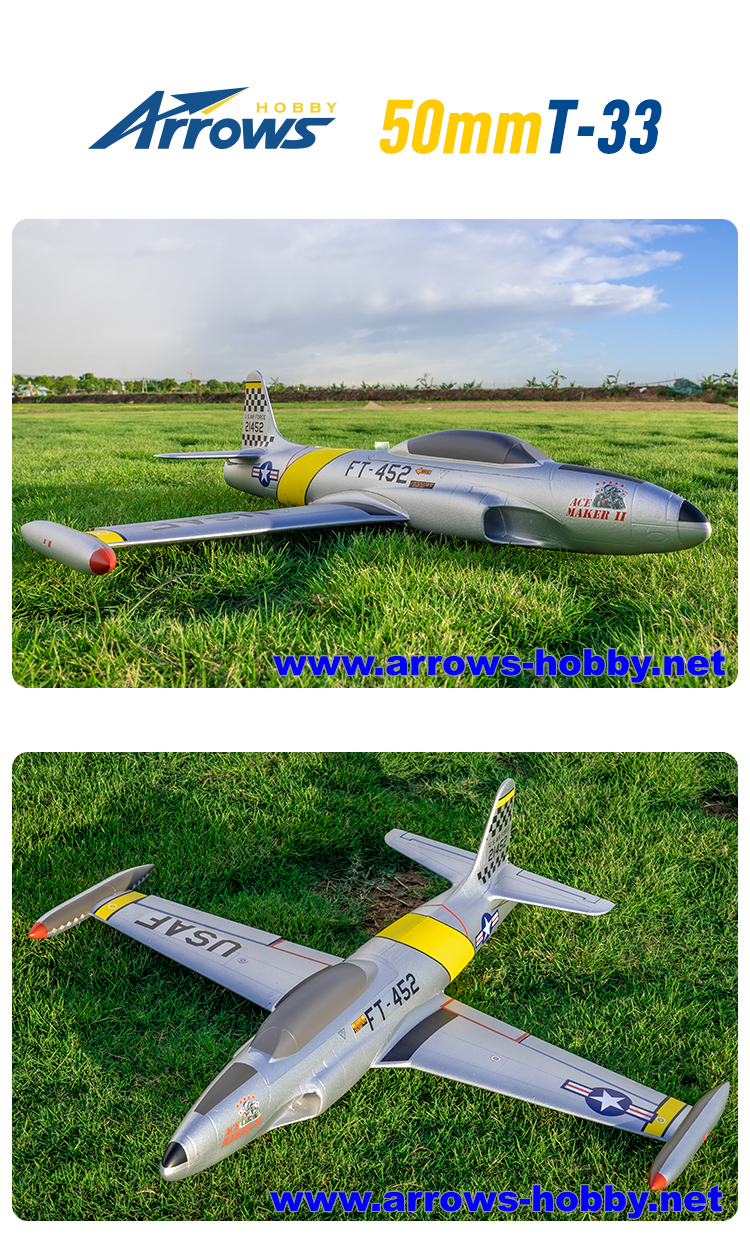 Arrows Hobby T33 50mm EDF JET PNP RC Airplane