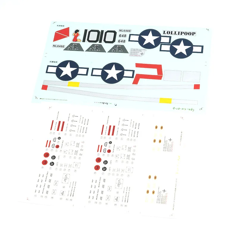 Arrows 850mm P-51D Mustang Decal Set: