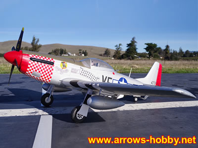 Arrows Hobby P-51 Mustang 1100mm PNP RC Airplane